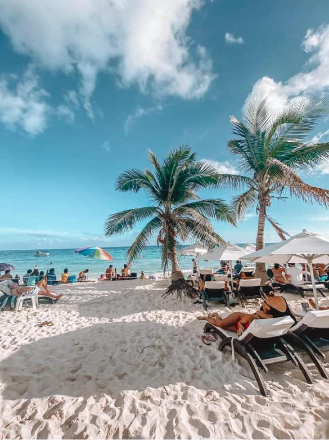Papagayo Hotel Boutique 普拉亚卡门 外观 照片 Beach in Cancun
